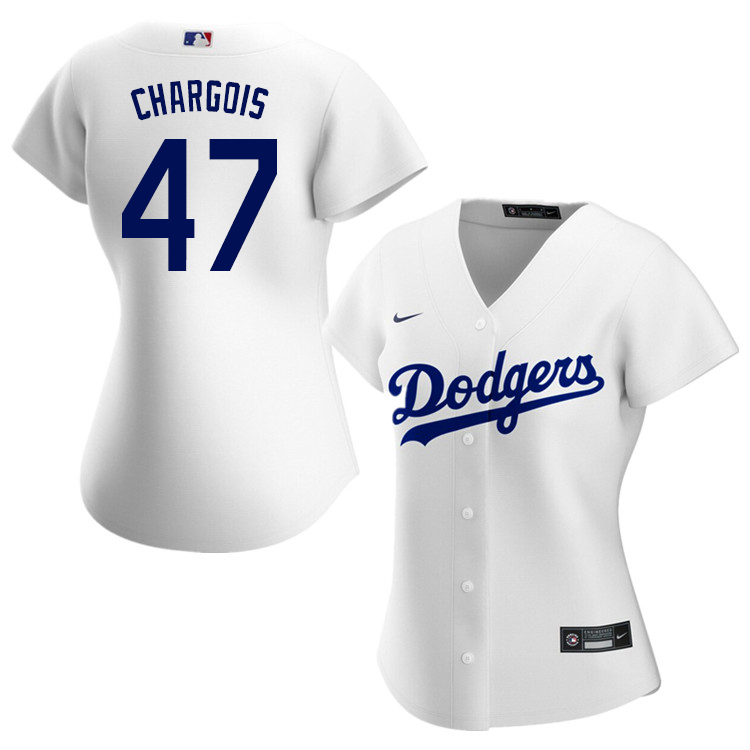 Nike Women #47 JT Chargois Los Angeles Dodgers Baseball Jerseys Sale-White